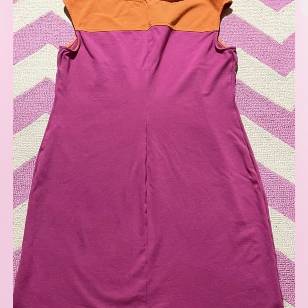 TALBOTS  Knee Length Pink & Orange Dress - Picture 8 of 9